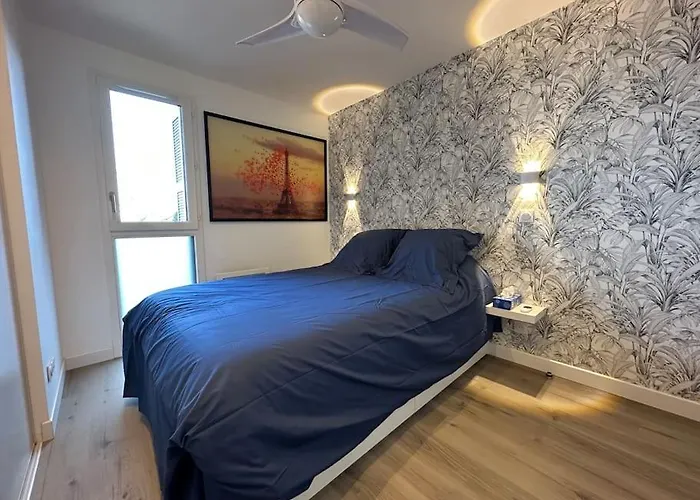 T3 Grand Standing 65m2, Vue Mer, Parking Prive Et A 200m Des Plages * Κολιούρ