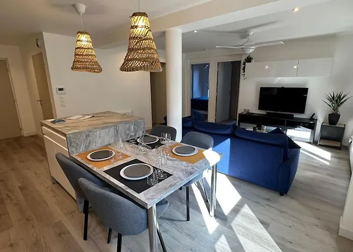 T3 Grand Standing 65m2, Vue Mer, Parking Prive Et A 200m Des Plages Κολιούρ